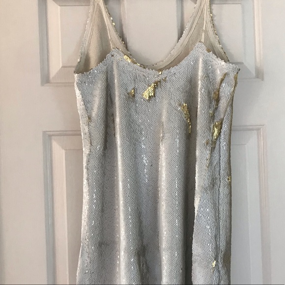 Free People Seeing Double Sequin Slip Dress - Picture 7 of 8